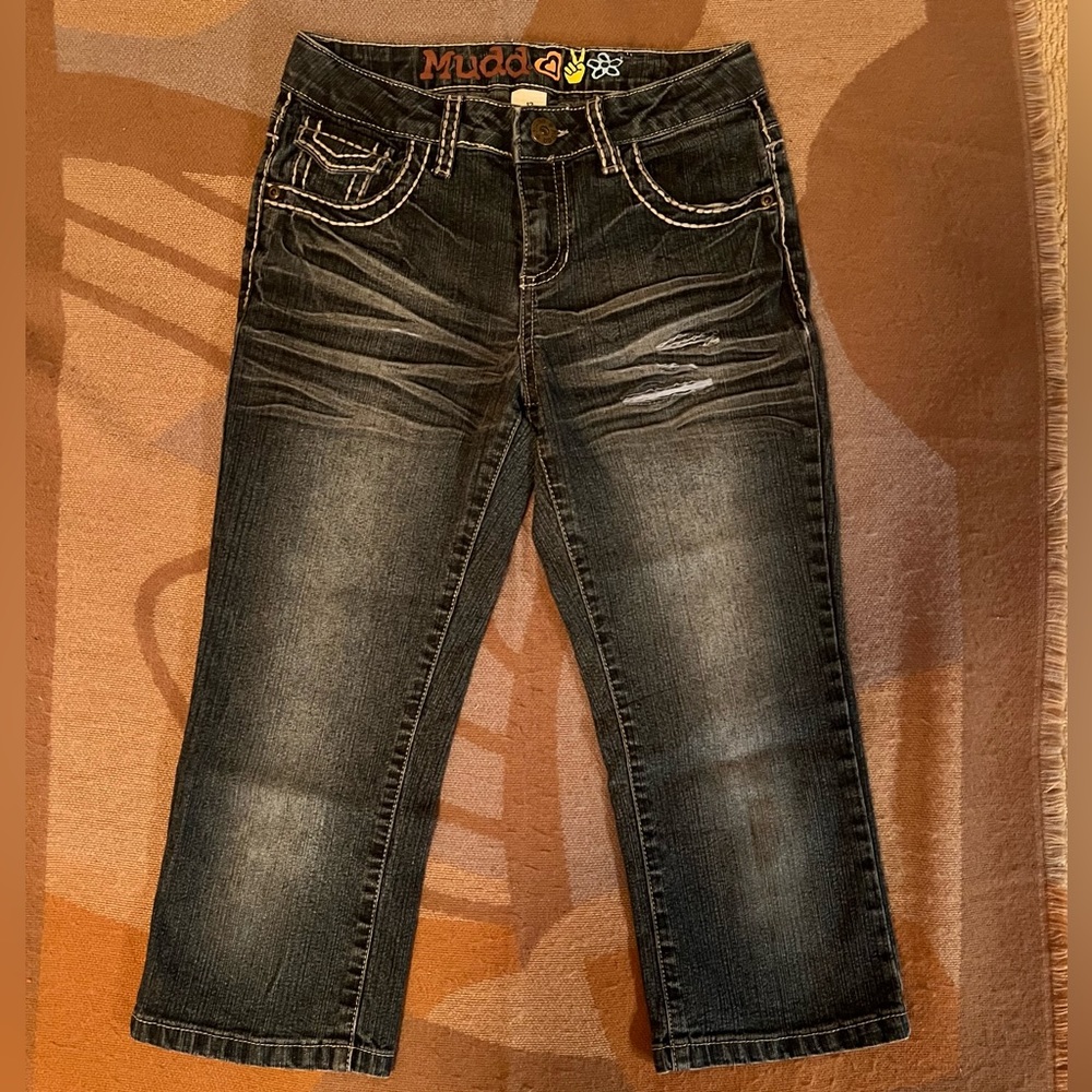 Mudd Distressed Crop Jeans, 12